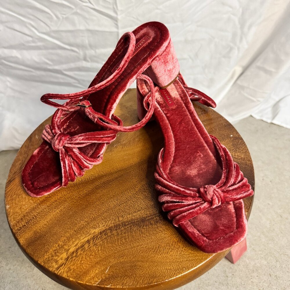 Loeffler Randall Olivia Knot Mid Heel Sandals